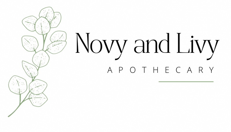 Novy and Livy Apothecary logo