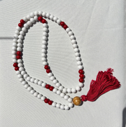 White & Red Mala