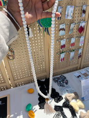 White Mala Beads